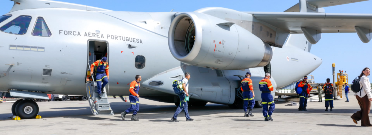 Dois aviões da força aérea seguem dentro de dias com ajuda
