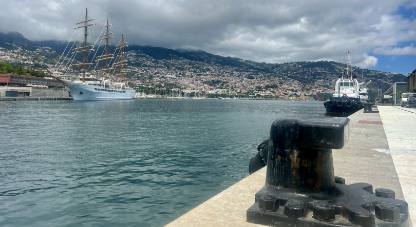Sea Cloud Spirit passa a noite no Porto do Funchal