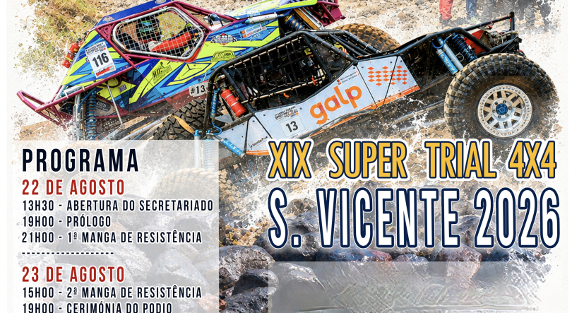 Super Trial São Vicente a 22 e 23 de agosto