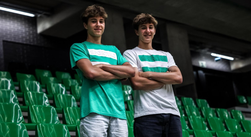 Enzo Santos e Salvador Santos no Sporting