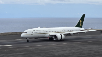 Avião do Reino da Arábia Saudita na Madeira (fotos)