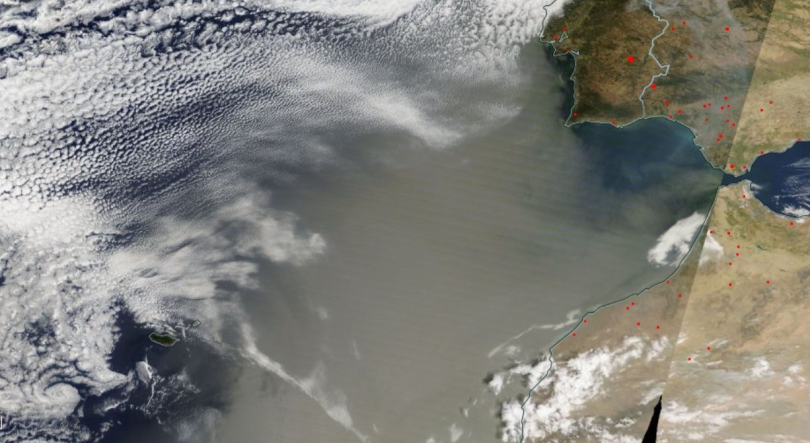 Madeira sob poeiras vindas de África (áudio)