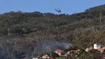 Incêndio em Água de Pena mobilizou três corporações e helicóptero