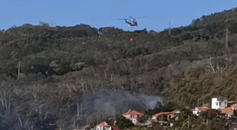 Incêndio em Água de Pena mobilizou três corporações e helicóptero