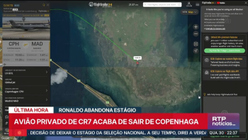 Cristiano Ronaldo já está a caminho de Madrid
