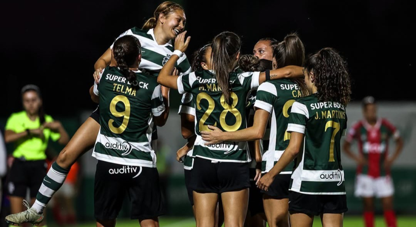 Telma bisa na goleada do Sporting ao Marítimo